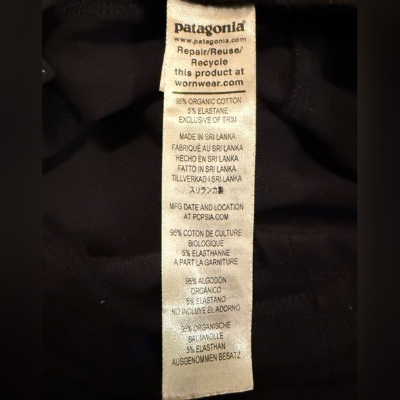 Patagonia Women's Black Organic Cotton Joggers - Picture 10 of 10